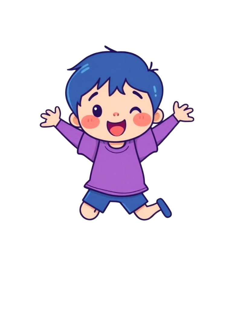 Enfant joyeux qui saute
